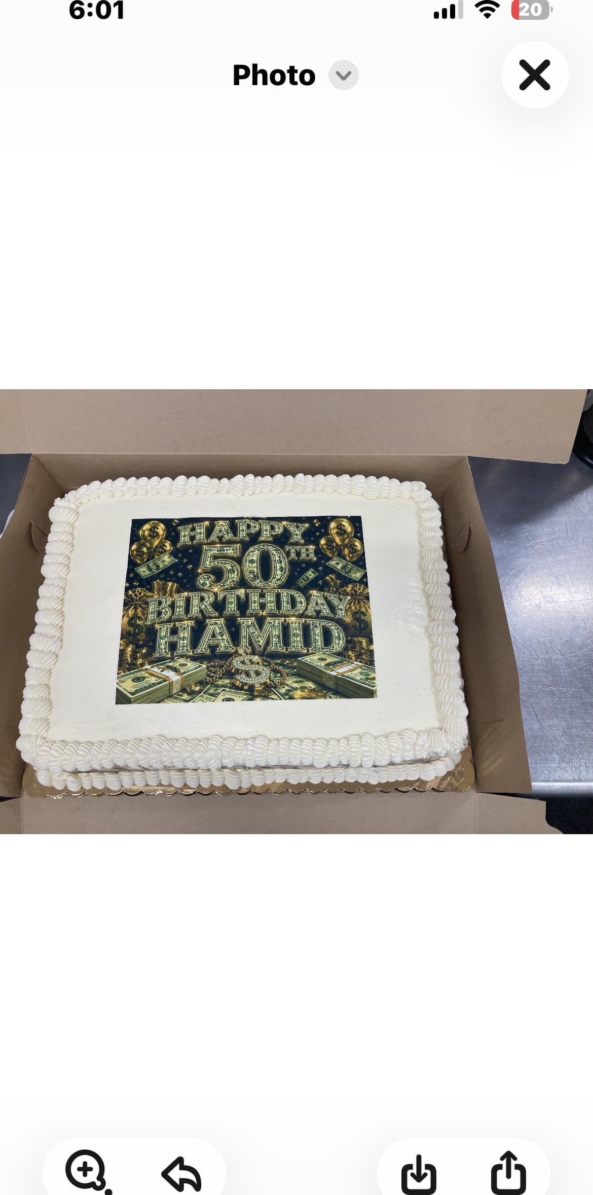 Custom cake design