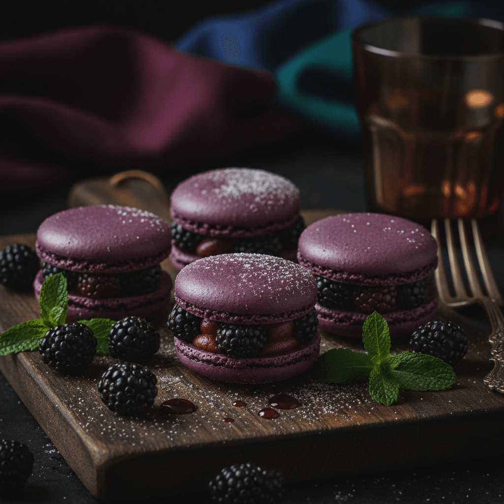 Blackberry Macarons: Late Summer's Dark Horse Flavor