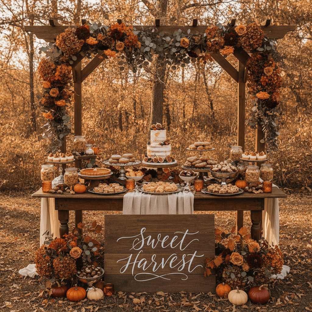 How to Plan a Fall Wedding Dessert Table in August (The Early-Mover's Guide)