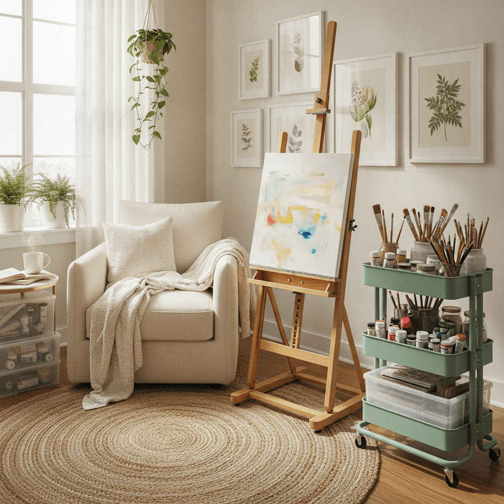How to Set Up an Art Corner at Home (Even With No Space)