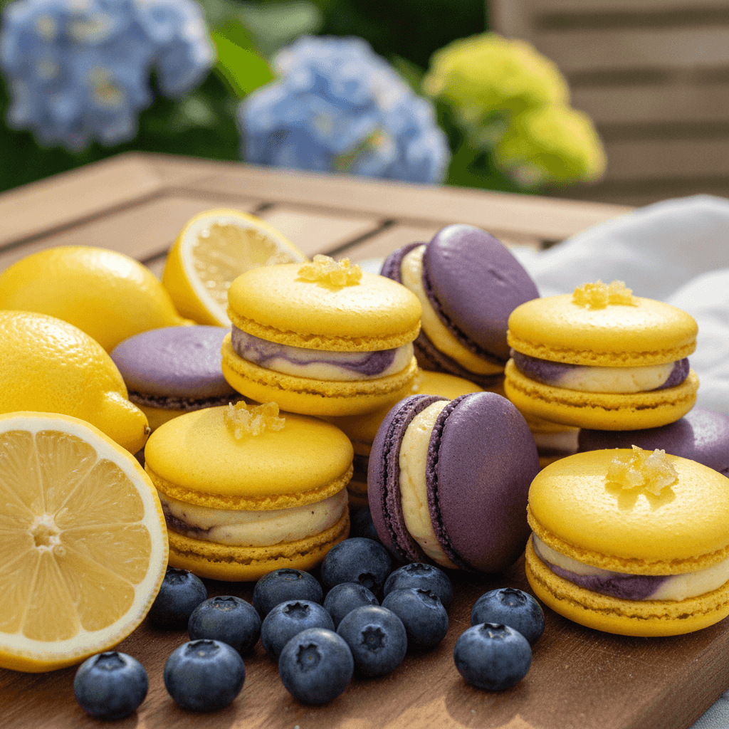 Lemon Blueberry Macarons: Peak June Recipe