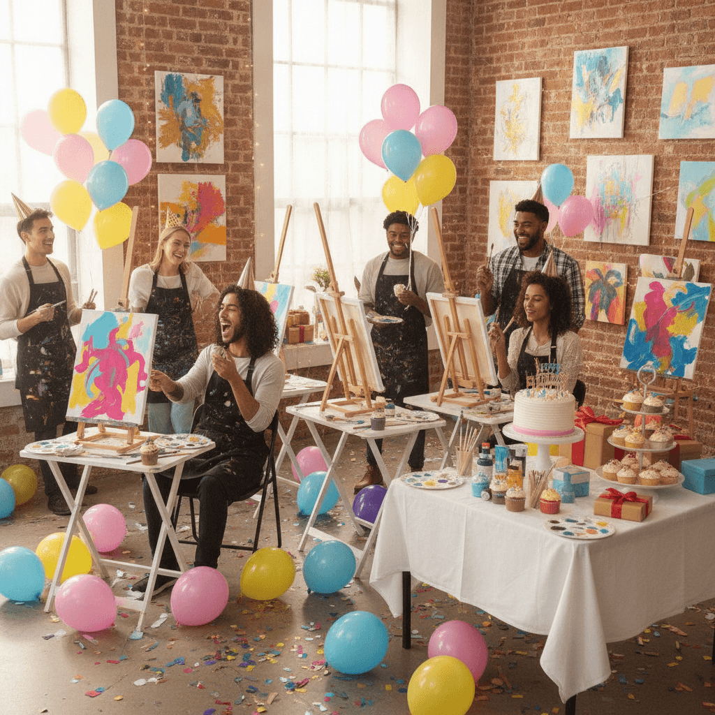 Paint and Sip Birthday Party Ideas That Go Beyond the Basic Canvas