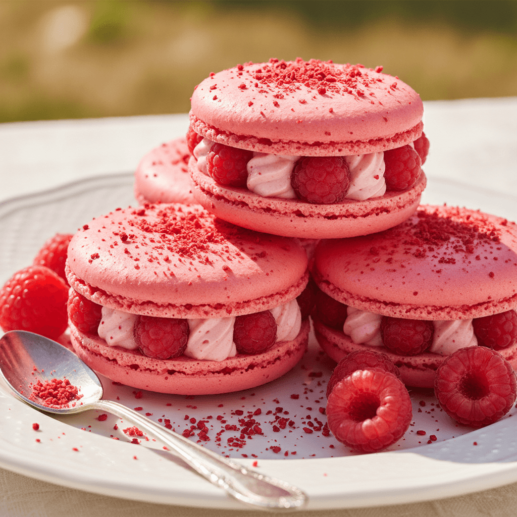 Raspberry Macarons With Real Fruit: June Recipe