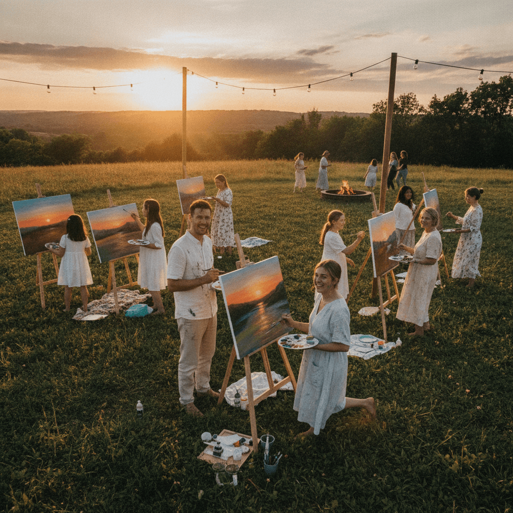 Summer Solstice Paint Night: Hosting an 'Evening of Light' Party