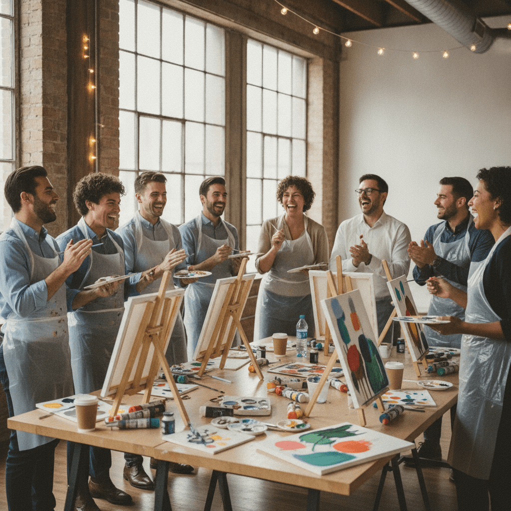 Team Building Painting Events: A Planning Guide That Isn't Cringe