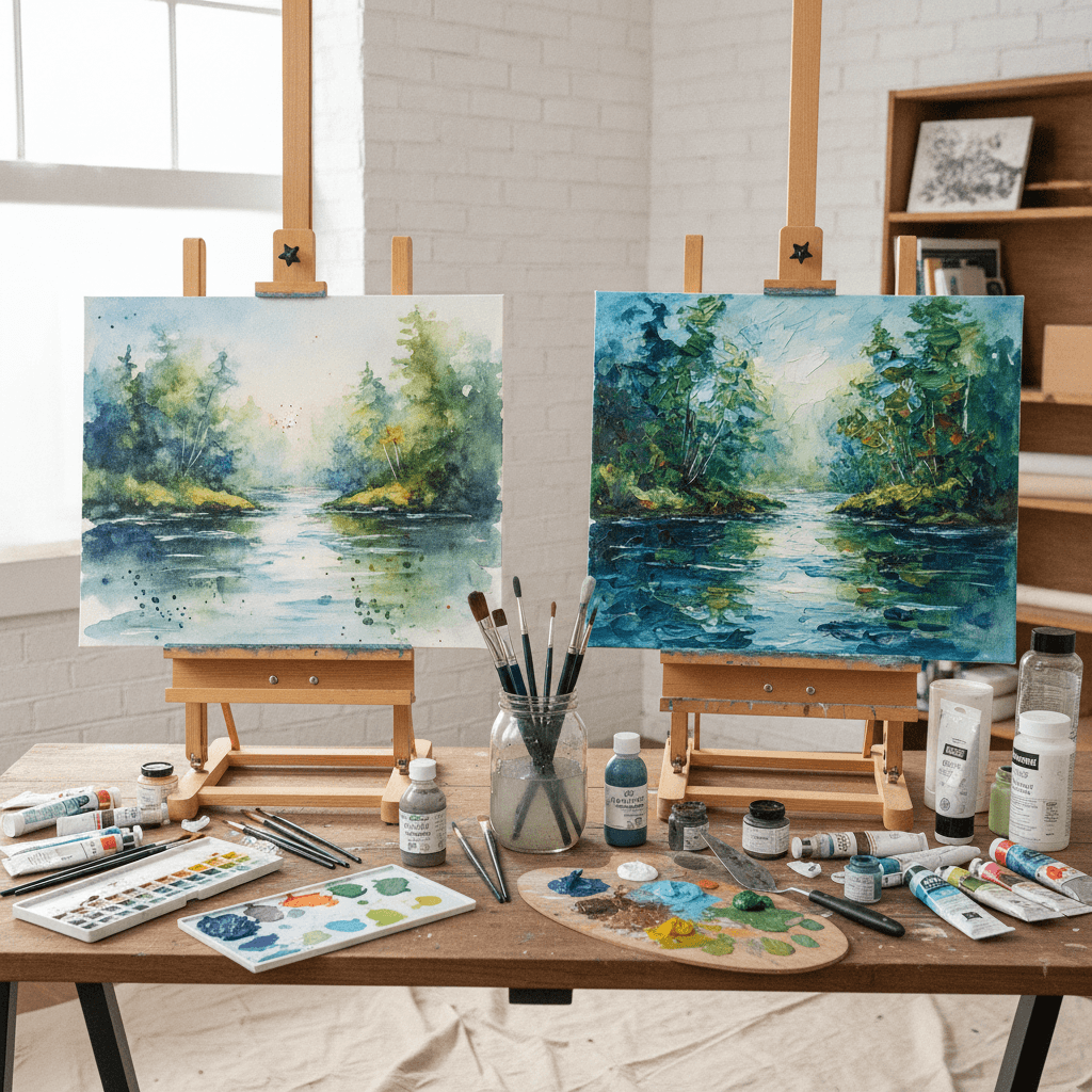 Watercolor vs. Acrylic for Beginners: Which Paint Should You Start With?
